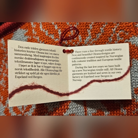 Oleana NWT M Wool Cardigan - Picture 9 of 9